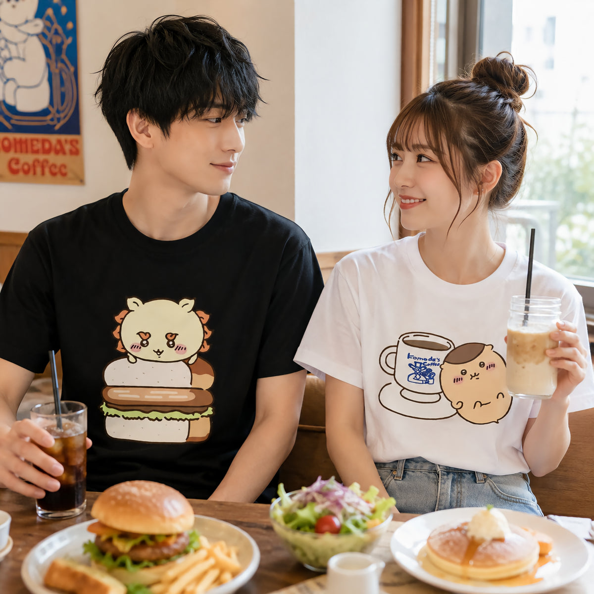 可愛いキャラ ゆるかわ トップス アフタヌーンティー ユニセックス 半袖Ｔシャツ