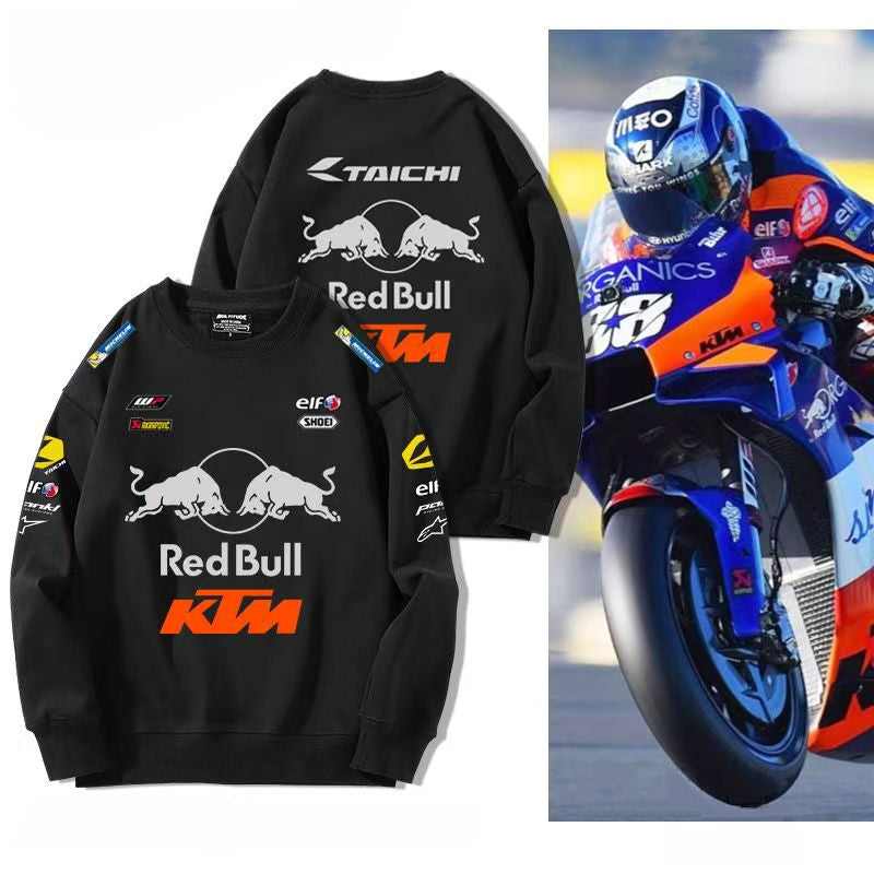 バイカースタイル トップス RED BULL KTM デザイン ユニセックス 長袖 スウェット