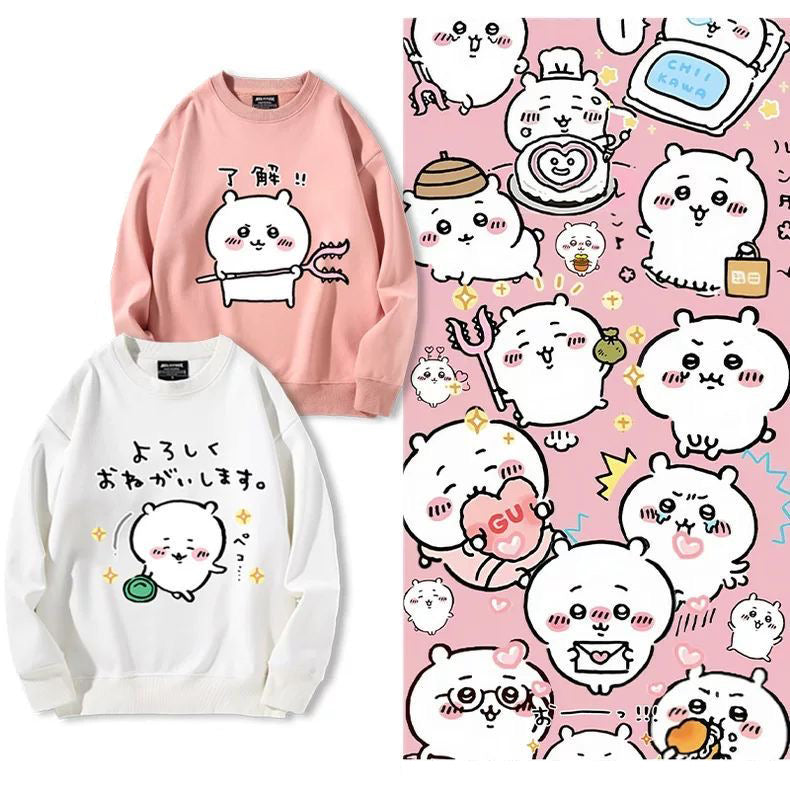 可愛いキャラ ゆるかわ トップス 忙しい一日 ユニセックス 長袖 スウェット
