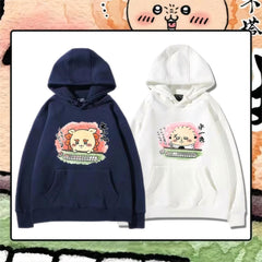 可愛いキャラ ゆるかわ トップス 麻雀対戦 ユニセックス 長袖 パーカー