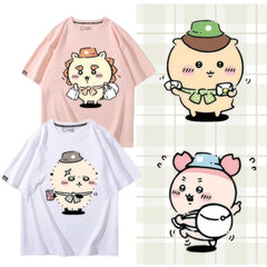 可愛いキャラ ゆるかわ トップス 旅行 ユニセックス 半袖Ｔシャツ