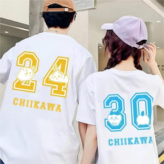 可愛いキャラ ゆるかわ トップス 数字遊び ユニセックス 半袖Ｔシャツ