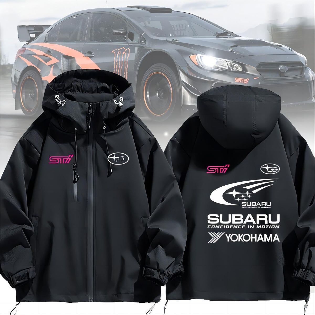 バイカースタイル アウター  STI メンズ 防風 防寒 レーシングジャケット