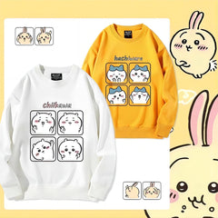 可愛いキャラ ゆるかわ トップス ポーズを取る ユニセックス 長袖 スウェット