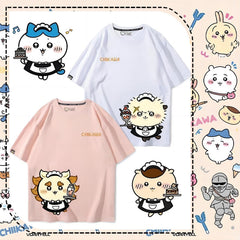 可愛いキャラ ゆるかわ トップス スイーツ店 ユニセックス 半袖Ｔシャツ
