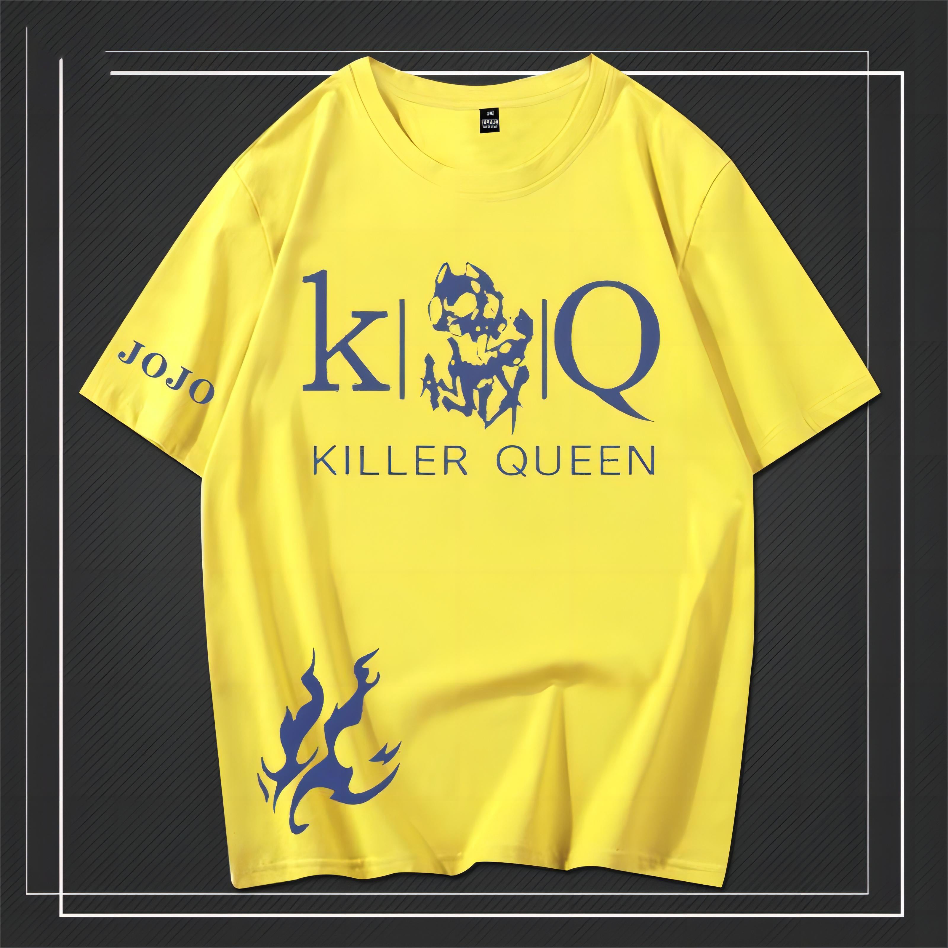 スタンド使い イラスト トップス  Killer Queen ユニセックス 半袖 Ｔシャツ