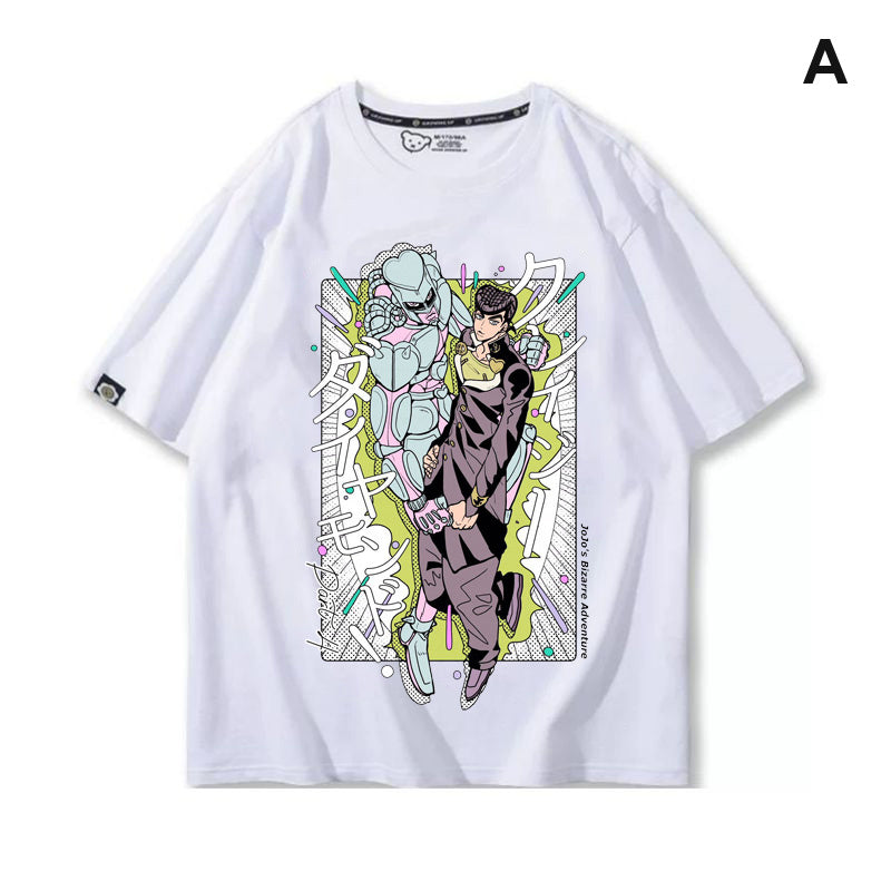 スタンド使い イラスト トップス スタンド展開デザイン  ユニセックス 半袖 Ｔシャツ その３
