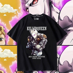スタンド使い イラスト トップス  Killer Queen ユニセックス 半袖 Ｔシャツ