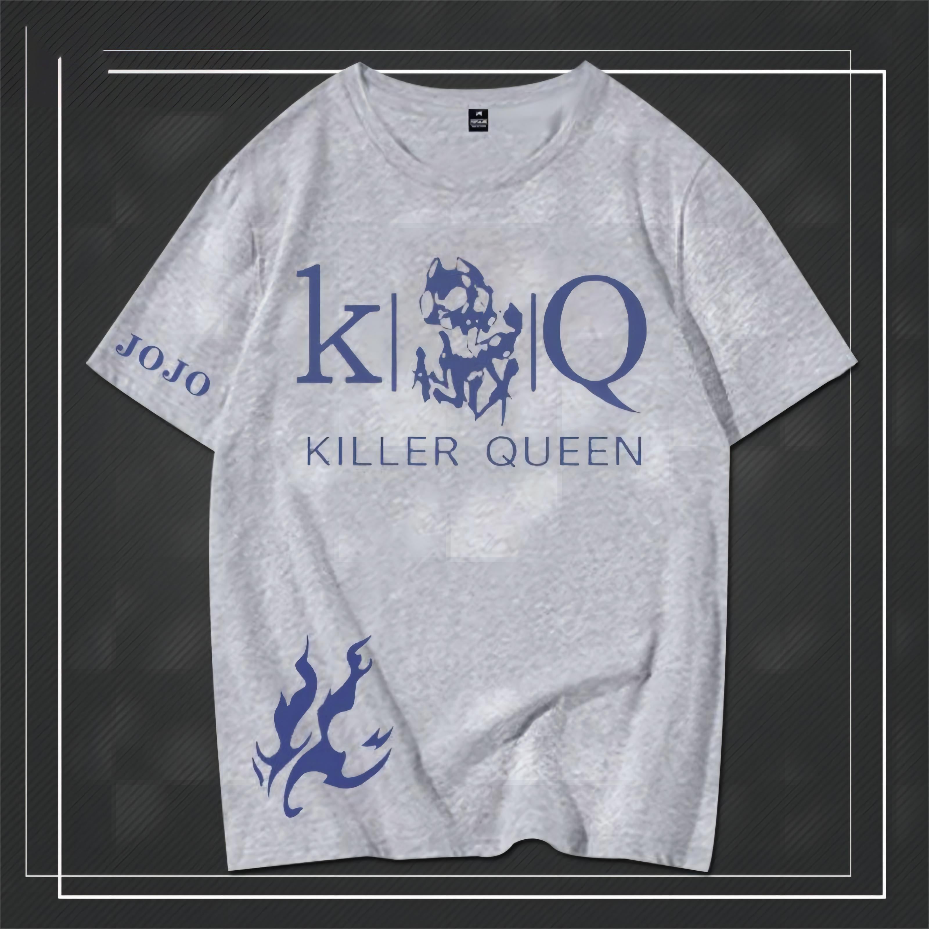 スタンド使い イラスト トップス  Killer Queen ユニセックス 半袖 Ｔシャツ