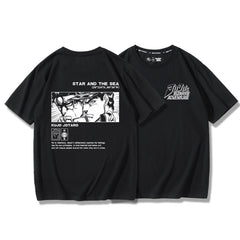 スタンド使い イラスト トップス STAR AND THE SEA  ユニセックス 半袖 Ｔシャツ