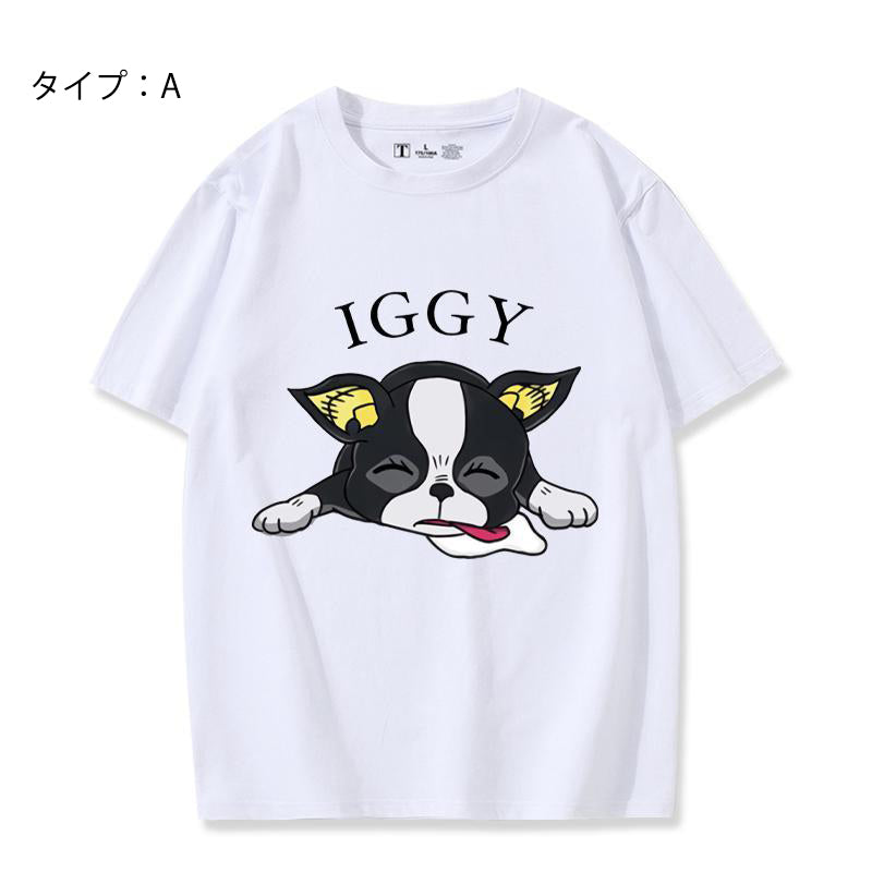 スタンド使い イラスト トップス IGGY ユニセックス 半袖Ｔシャツ