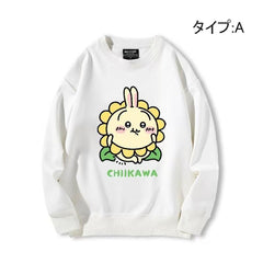 可愛いキャラ ゆるかわ トップス ポップなモンスター柄 ユニセックス 長袖 スウェット