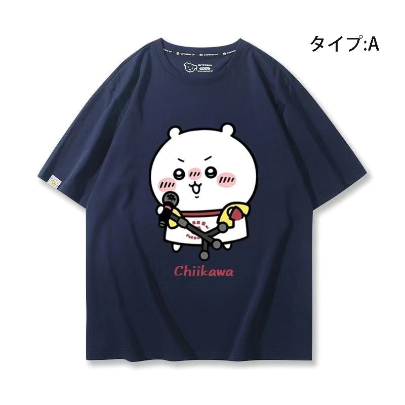 可愛いキャラ ゆるかわ トップス グループ ユニセックス 半袖Ｔシャツ