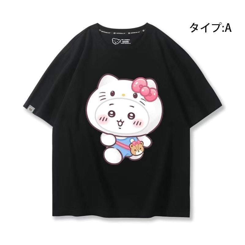 キャラクター 可愛い トップス 遠足 ユニセックス 半袖Ｔシャツ