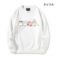 可愛いキャラ ゆるかわ トップス 遠足 ユニセックス 長袖 スウェット