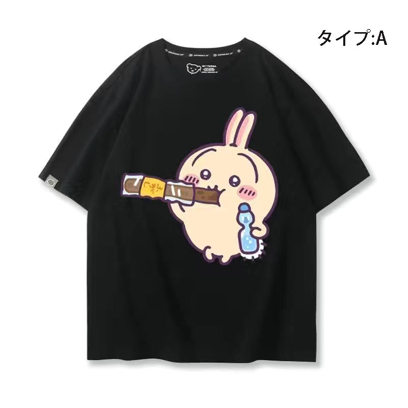 可愛いキャラ ゆるかわ トップス お菓子 ユニセックス 半袖Ｔシャツ