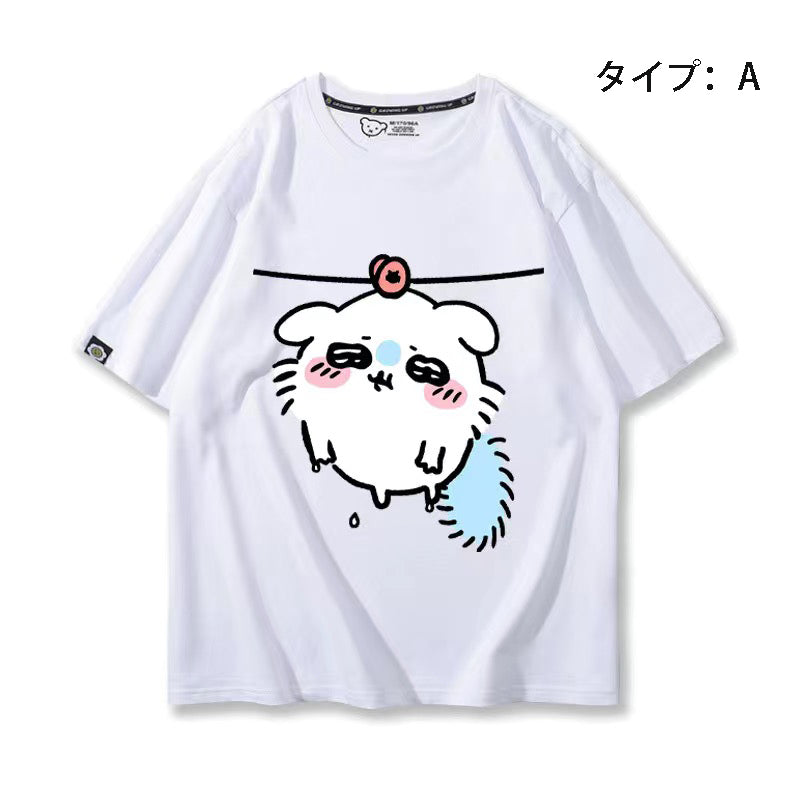 可愛いキャラ ゆるかわ トップス 洗濯 ユニセックス 半袖Ｔシャツ