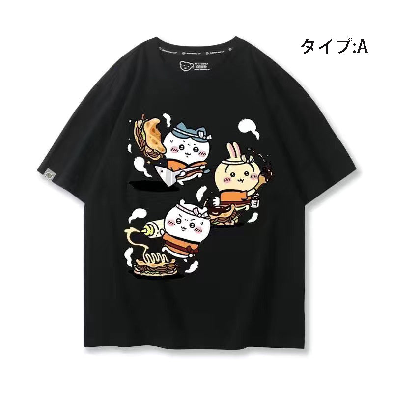 可愛いキャラ ゆるかわ トップス シェフ ユニセックス 半袖Ｔシャツ