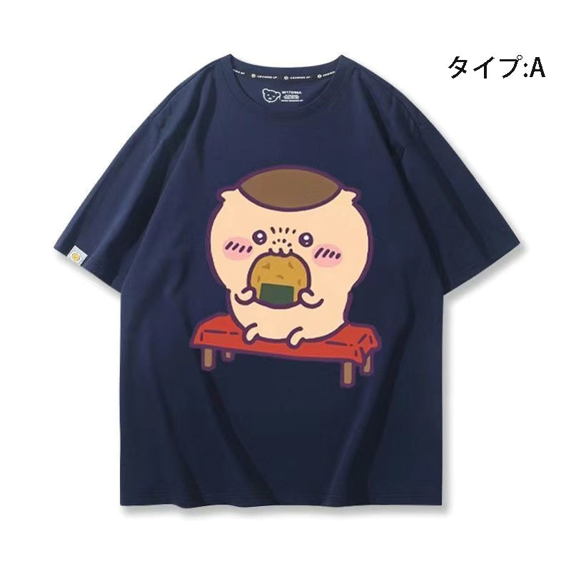 可愛いキャラ ゆるかわ トップス おかし ユニセックス 半袖Ｔシャツ