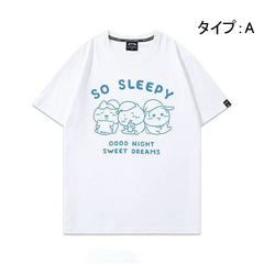 可愛いキャラ ゆるかわ トップス SO SLEEPY ユニセックス 半袖Ｔシャツ