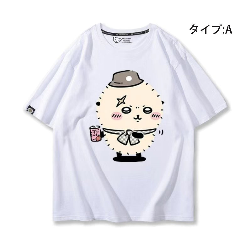可愛いキャラ ゆるかわ トップス 旅行 ユニセックス 半袖Ｔシャツ