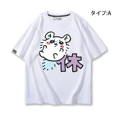 可愛いキャラ ゆるかわ トップス 休日 ユニセックス 半袖Ｔシャツ