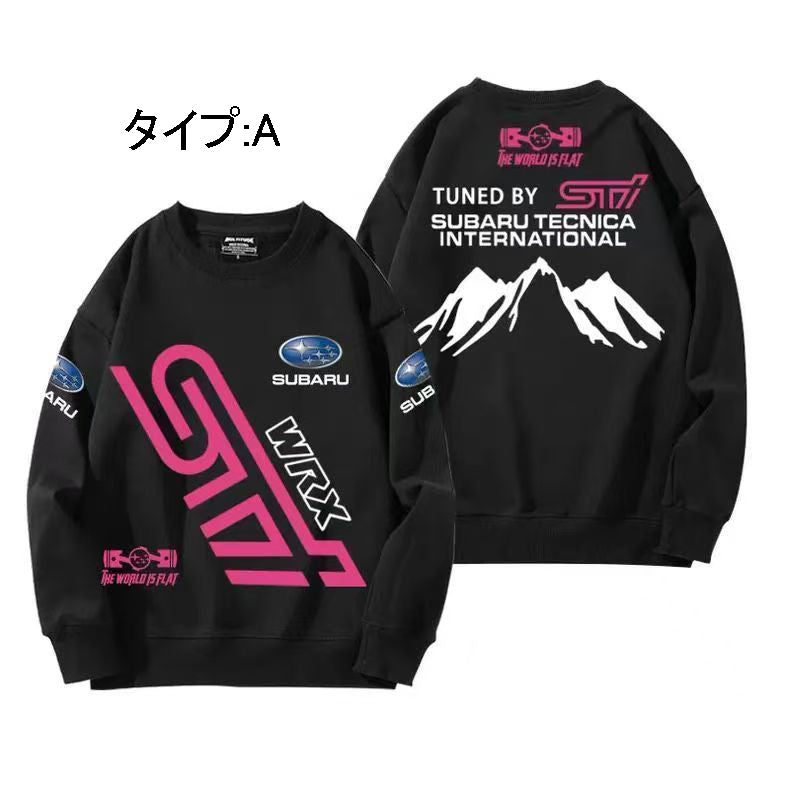 バイカースタイル トップス STI ユニセックス 長袖 スウェット