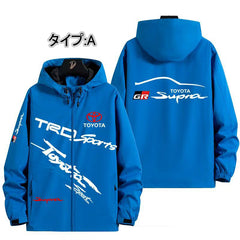 バイカースタイル アグレッシブスポーツジャケット メンズ 防風 防寒 レーシングジャケット