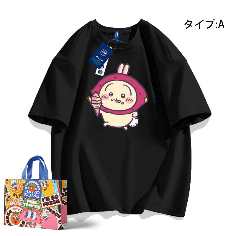 可愛いキャラ ゆるかわ トップス おやつ ユニセックス 半袖Ｔシャツ