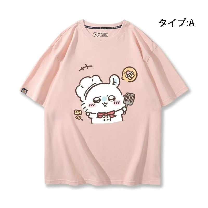 可愛いキャラ ゆるかわ トップス シェフ ユニセックス 半袖Ｔシャツ