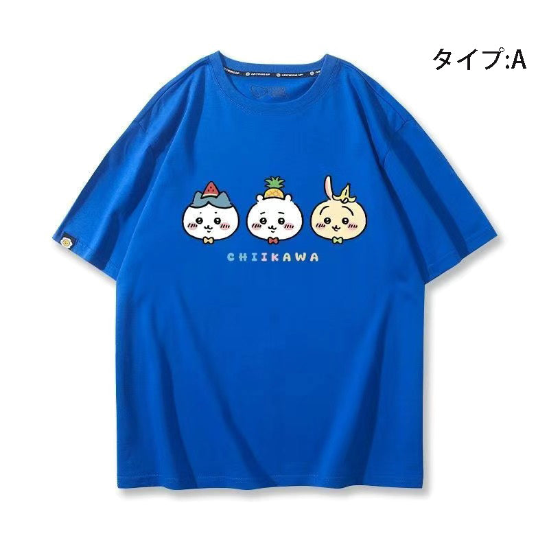 可愛いキャラ ゆるかわトップス 果物 ユニセックス 半袖Ｔシャツ