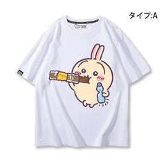 可愛いキャラ ゆるかわ トップス お菓子 ユニセックス 半袖Ｔシャツ