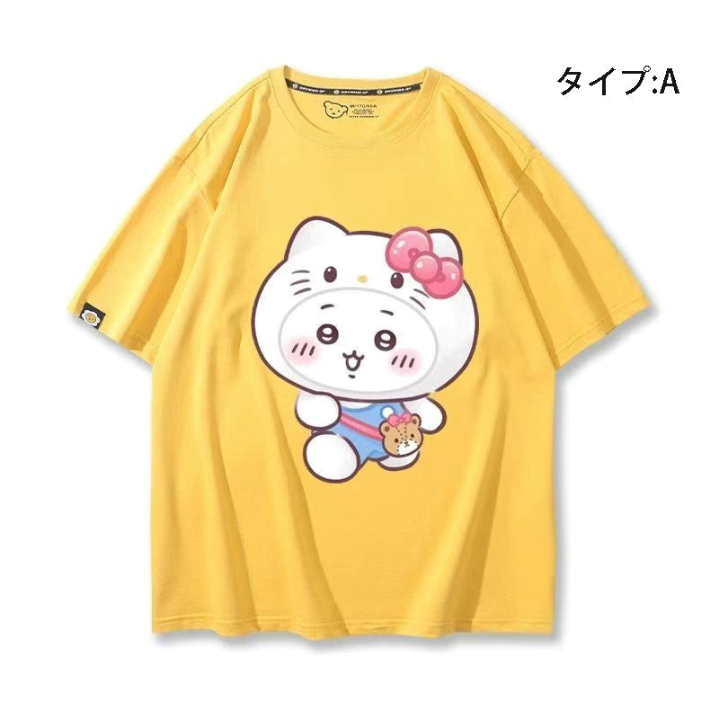キャラクター 可愛い トップス 遠足 ユニセックス 半袖Ｔシャツ