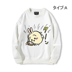 可愛いキャラ ゆるかわ トップス 多忙な日常 ユニセックス 長袖 スウェット