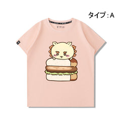 可愛いキャラ ゆるかわ トップス アフタヌーンティー ユニセックス 半袖Ｔシャツ