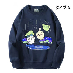 可愛いキャラ ゆるかわ トップス  作り手 ユニセックス 長袖 スウェット