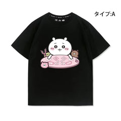 可愛いキャラ ゆるかわ トップス 勤め人 ユニセックス 半袖Ｔシャツ