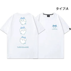 可愛いキャラ ゆるかわ トップス 楽しい気分 ユニセックス 半袖Ｔシャツ