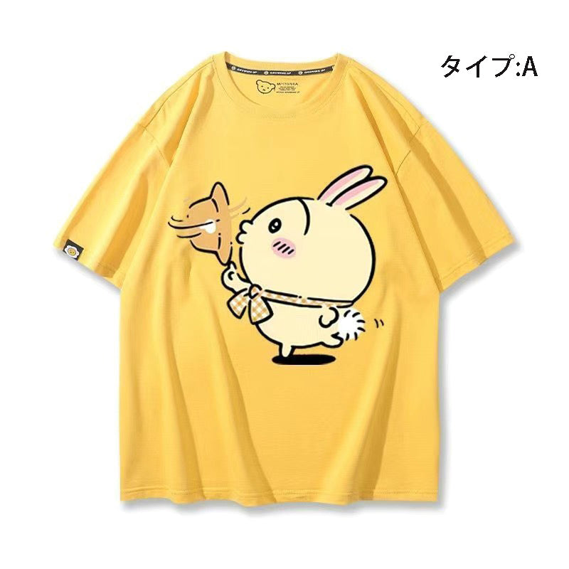 可愛いキャラ ゆるかわ トップス 遠足 ユニセックス 半袖Ｔシャツ