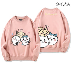 可愛いキャラ ゆるかわ トップス 娯楽 ユニセックス 長袖 スウェット