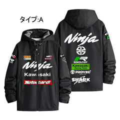 バイカースタイル アウター 車好き向け メンズ 防風 防寒 レーシングジャケット