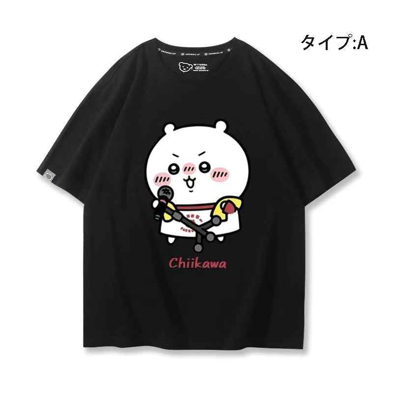 可愛いキャラ ゆるかわ トップス グループ ユニセックス 半袖Ｔシャツ