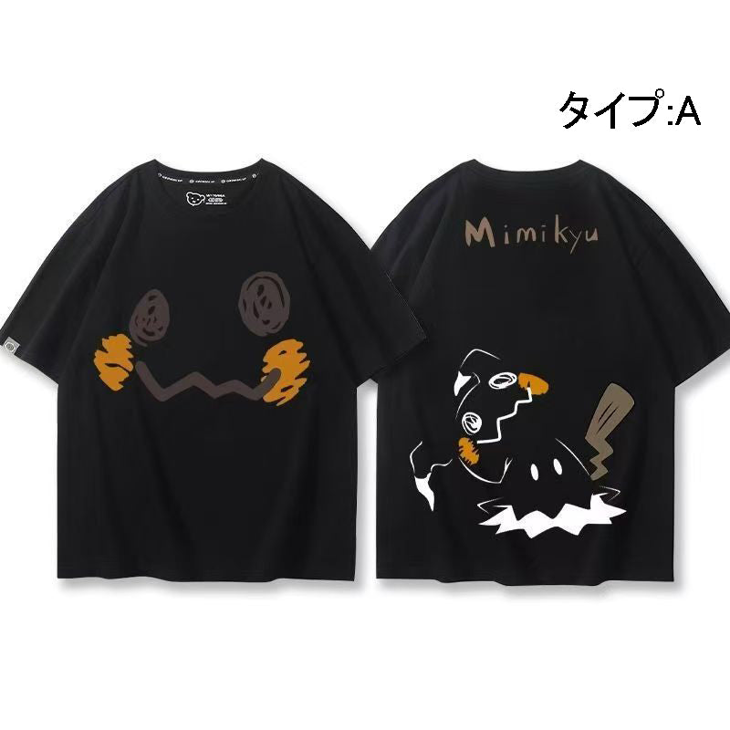 キャラクター 可愛い トップス ミッキュ ユニセックス 半袖Ｔシャツ