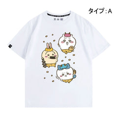 可愛いキャラ ゆるかわ トップス キノコ ユニセックス 半袖Ｔシャツ