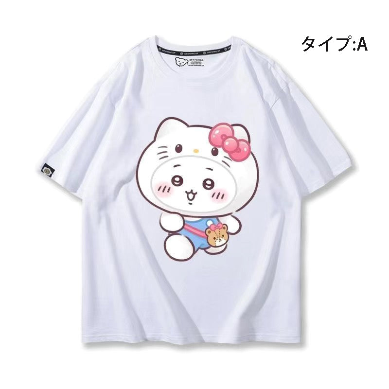 キャラクター 可愛い トップス 遠足 ユニセックス 半袖Ｔシャツ