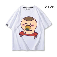 可愛いキャラ ゆるかわ トップス おかし ユニセックス 半袖Ｔシャツ