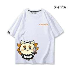 可愛いキャラ ゆるかわ トップス スイーツ店 ユニセックス 半袖Ｔシャツ