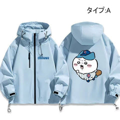 可愛いキャラ ゆるかわ ジャケット 野球チーム ユニセックス プリント カジュアル アウター