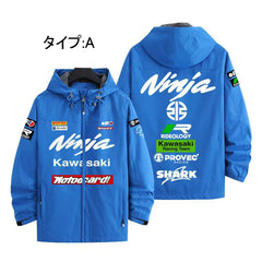 バイカースタイル アウター 車好き向け メンズ 防風 防寒 レーシングジャケット