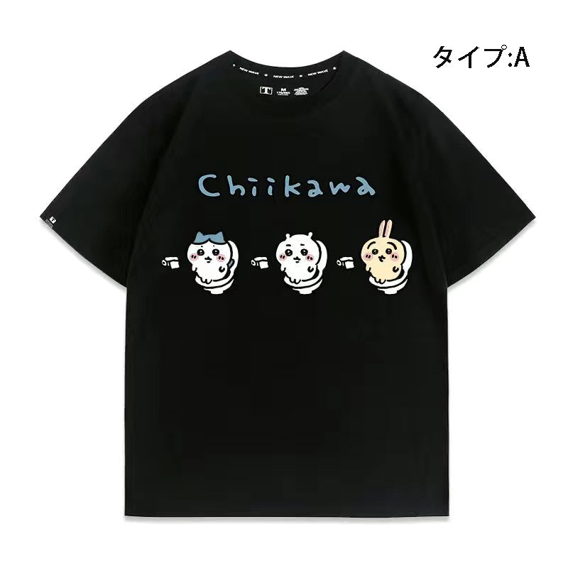可愛いキャラ ゆるかわ トップス リラックス タイム ユニセックス 半袖Ｔシャツ